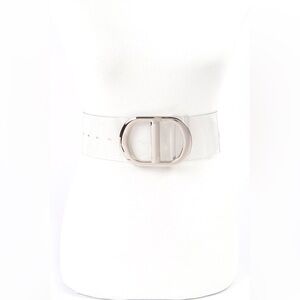 Plus Size Clear & Silver Waist Statement Belt